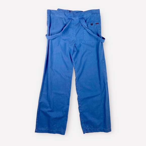 At Your Own Risk Vintage Fold Down Overall Pants - Picture 5 of 11